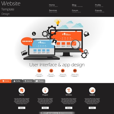 扁平科技 简约美学驱动下的现代计算机网络工程企业网页设计